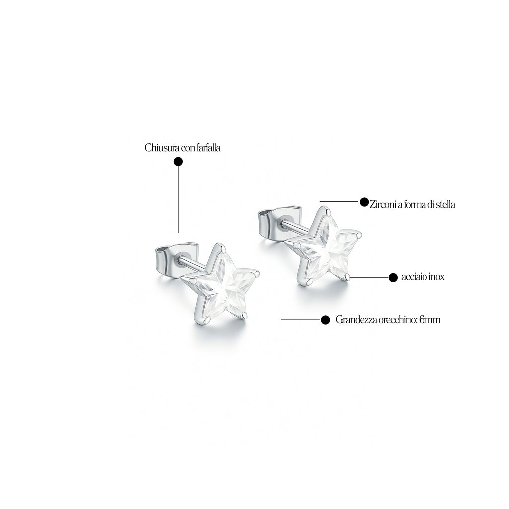 Orecchini Puntoluce a Stella - Les Folies