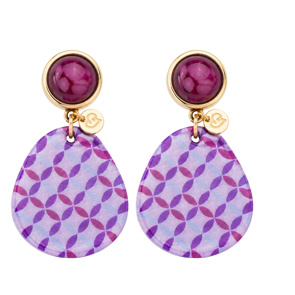 Orecchini Seventy Fucsia - You B'jou by Barbieri