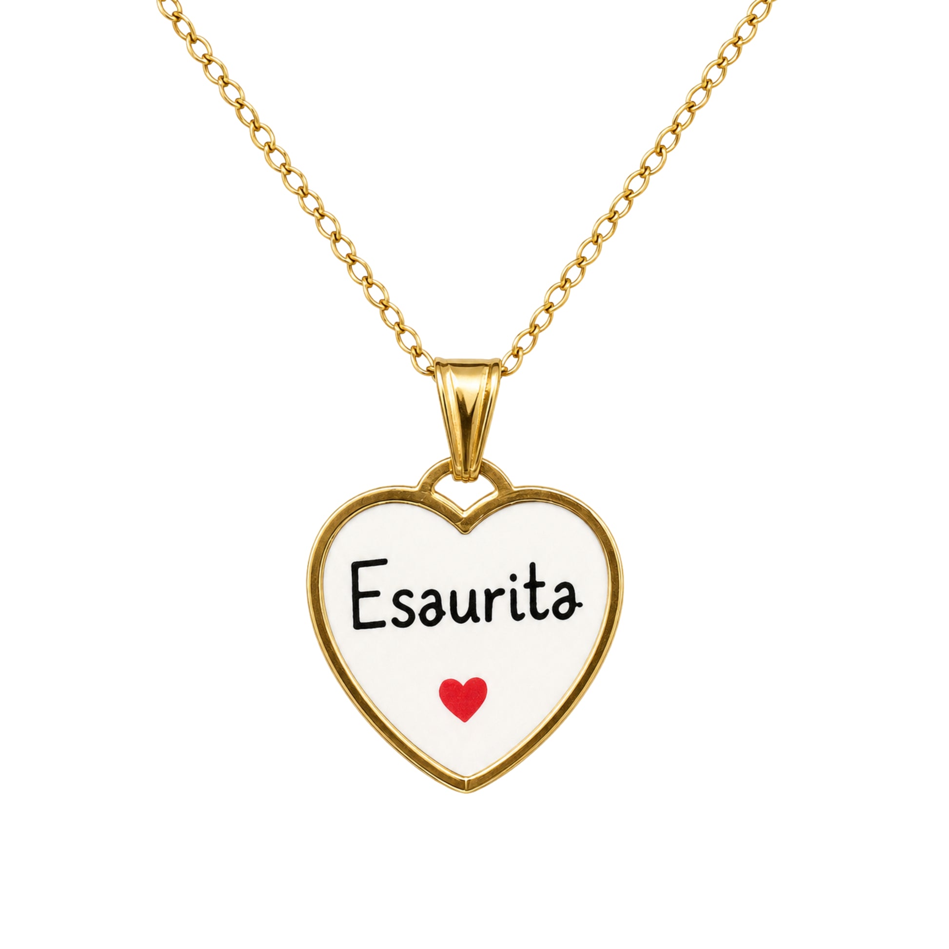 Collana in acciaio inox "Esaurita"