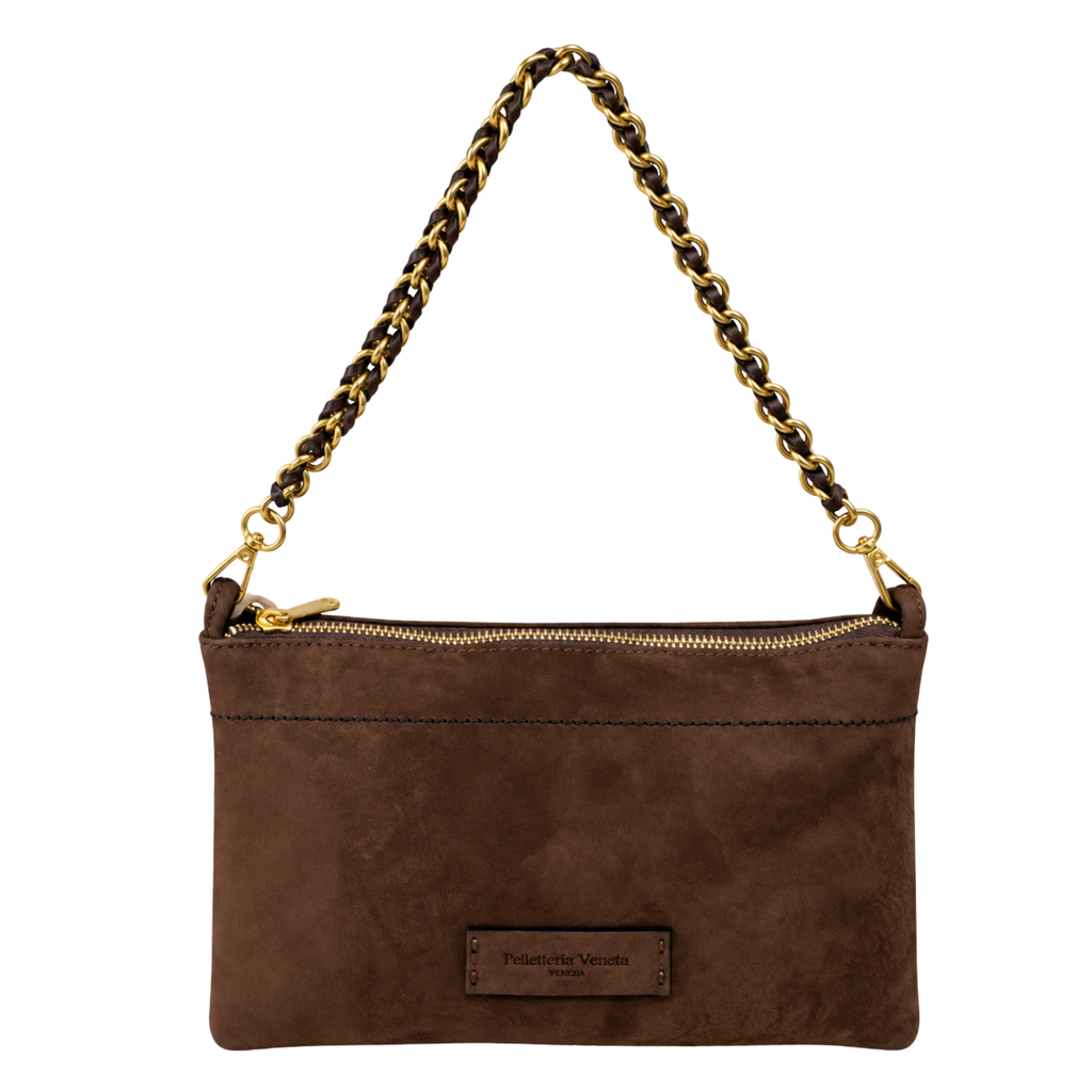 Mini bag in vera pelle nabuk Squero Pelletteria Veneta