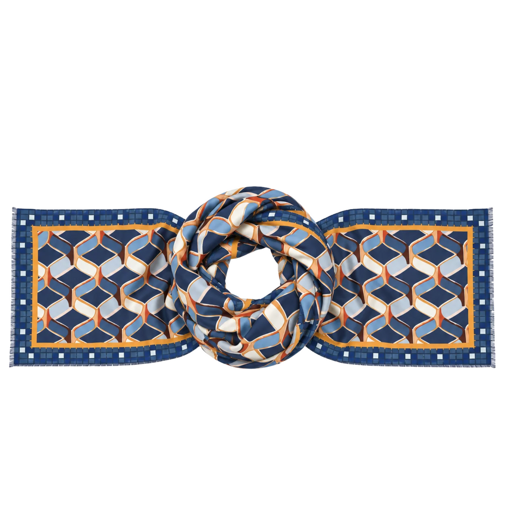 Sciarpa Optical Cube in Viscosa e Cotone 90 × 180 cm You B'jou by Barbieri