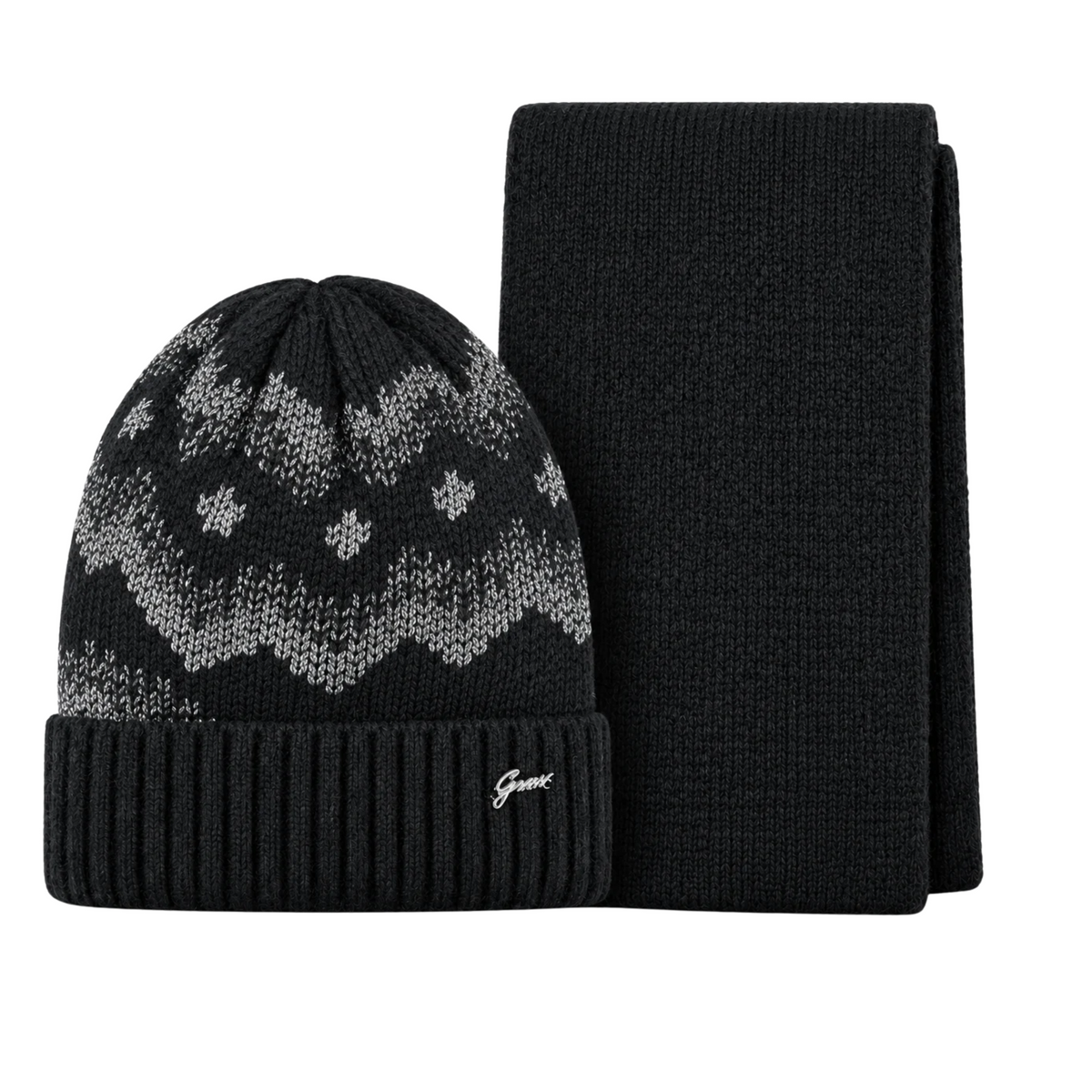 Set Donna GianmarcoVenturi con Sciarpa e Cappello con Dettagli Lurex