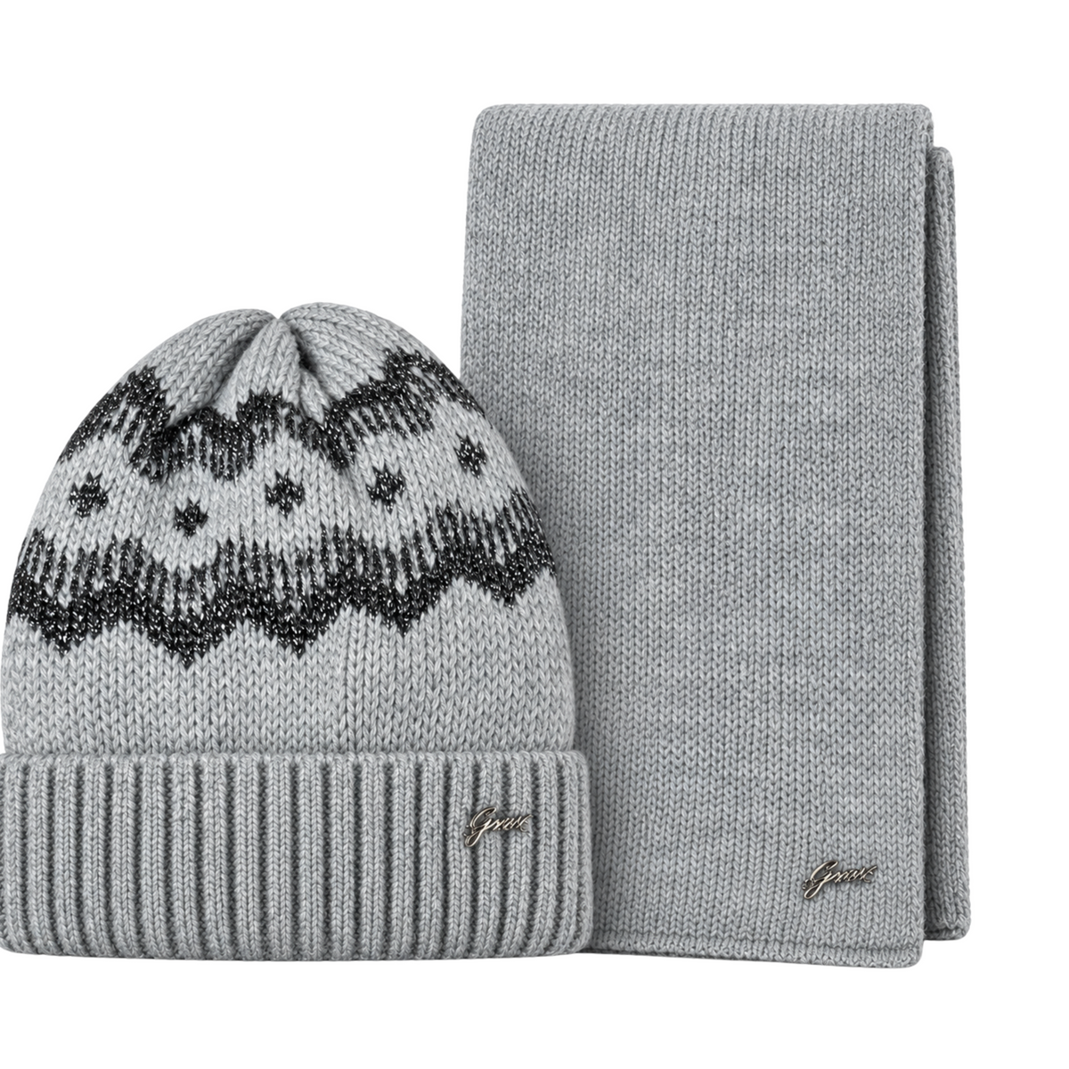Set Donna GianmarcoVenturi con Sciarpa e Cappello con Dettagli Lurex