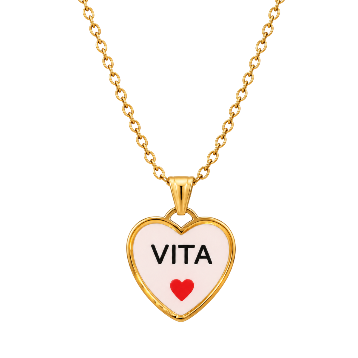 Collana in acciaio inox "Vita"