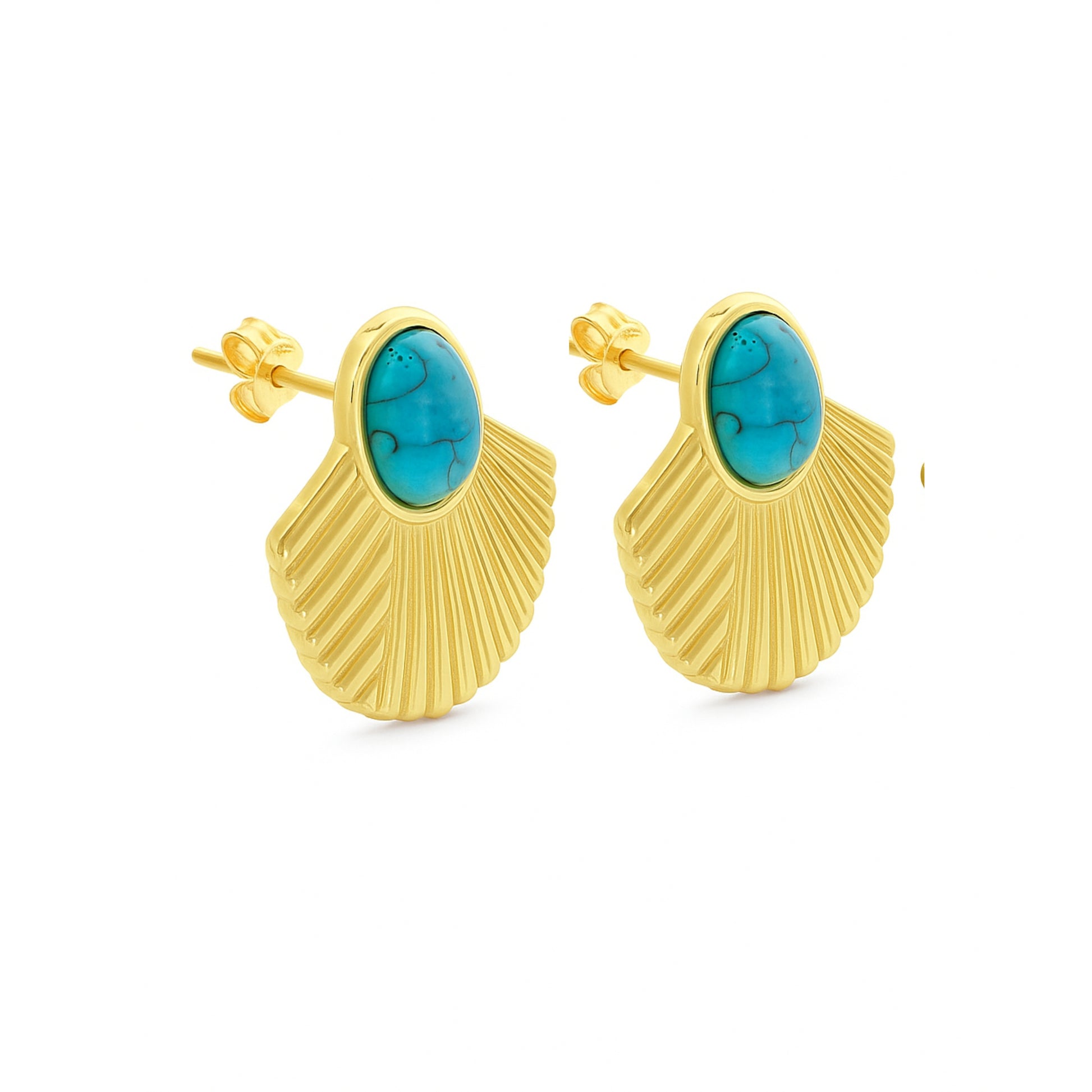 Pair of Stainless Steel "Circle" Earrings