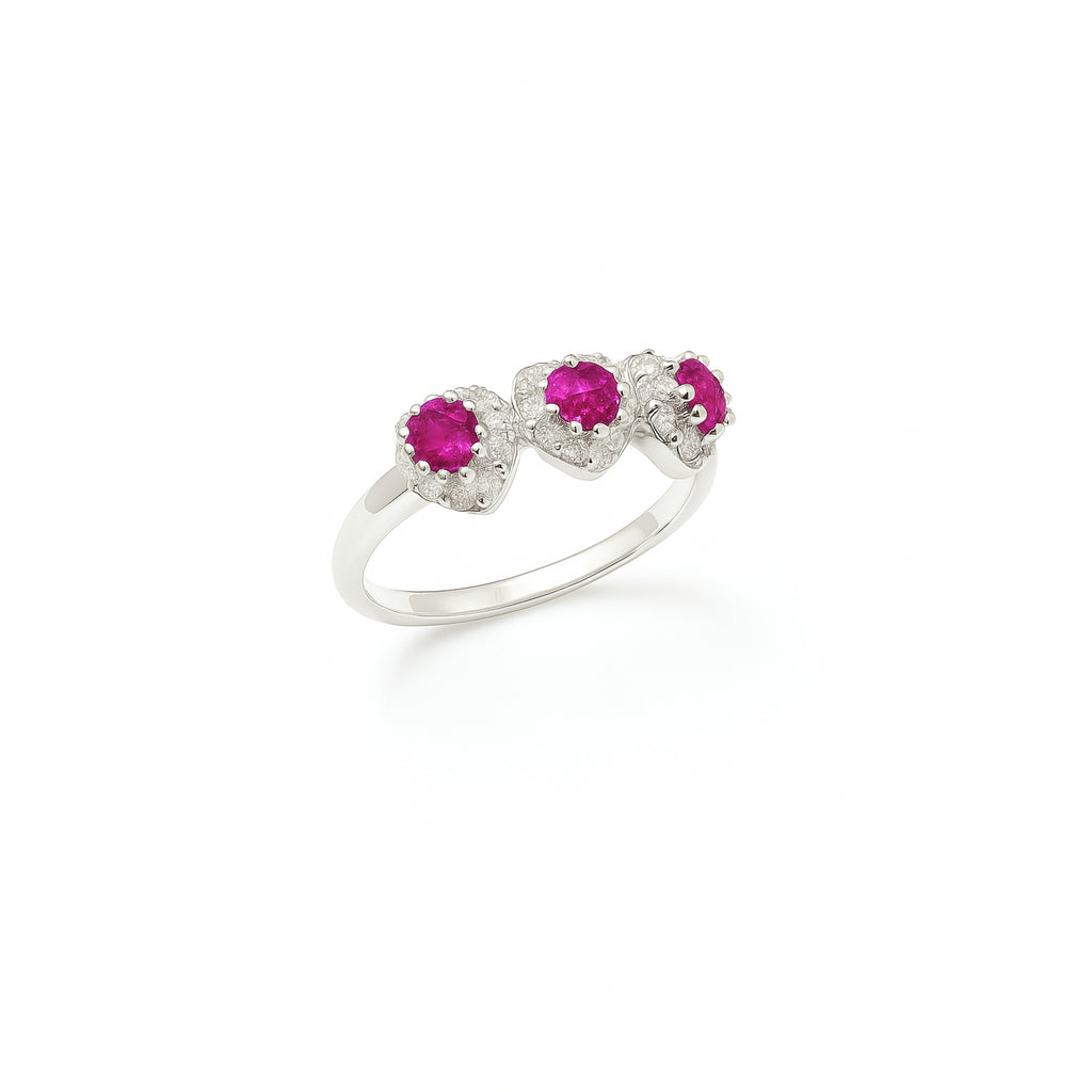 Anello Trilogy Cuori in Argento 925 - Les folies