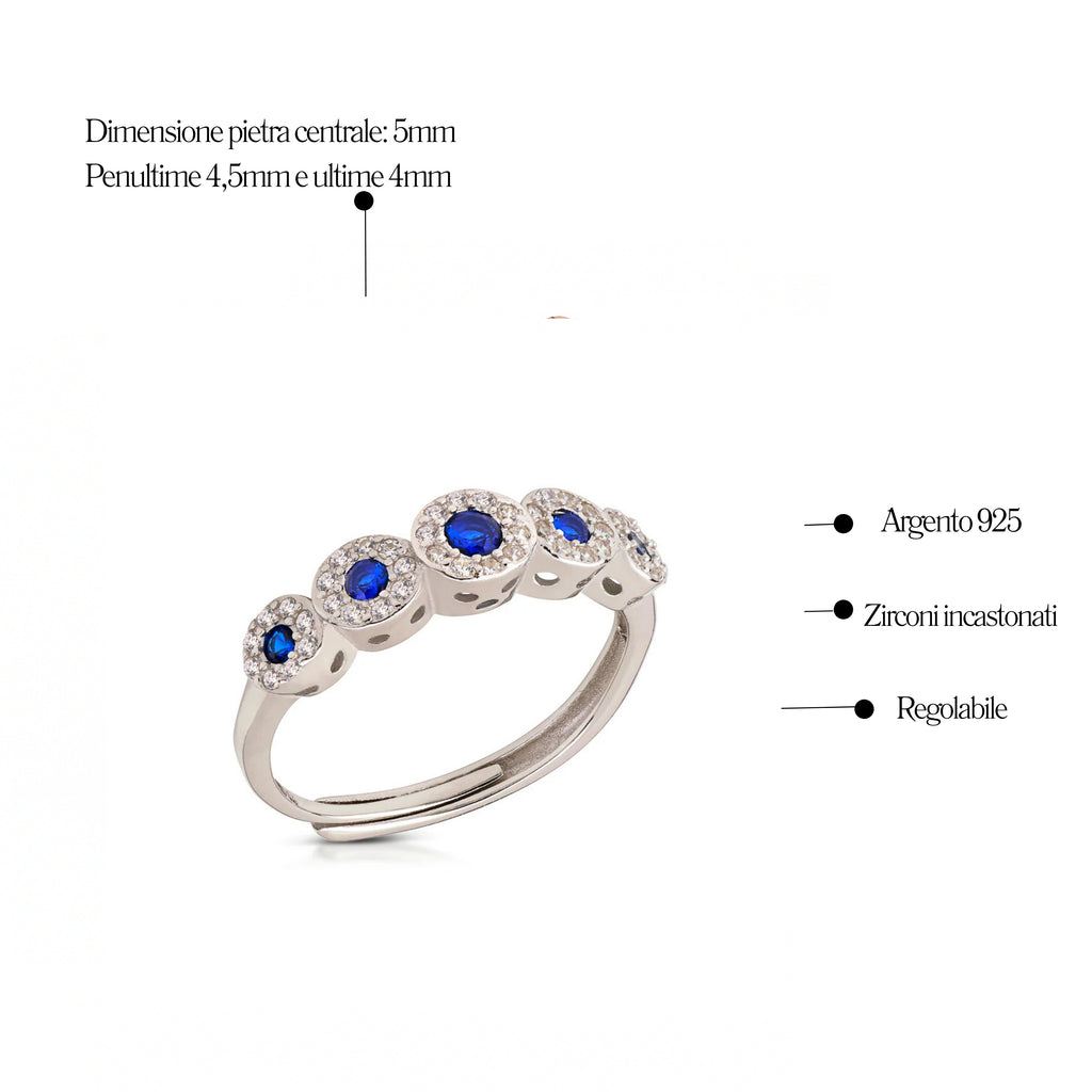 Anello Degradè in Argento 925 - Les folies