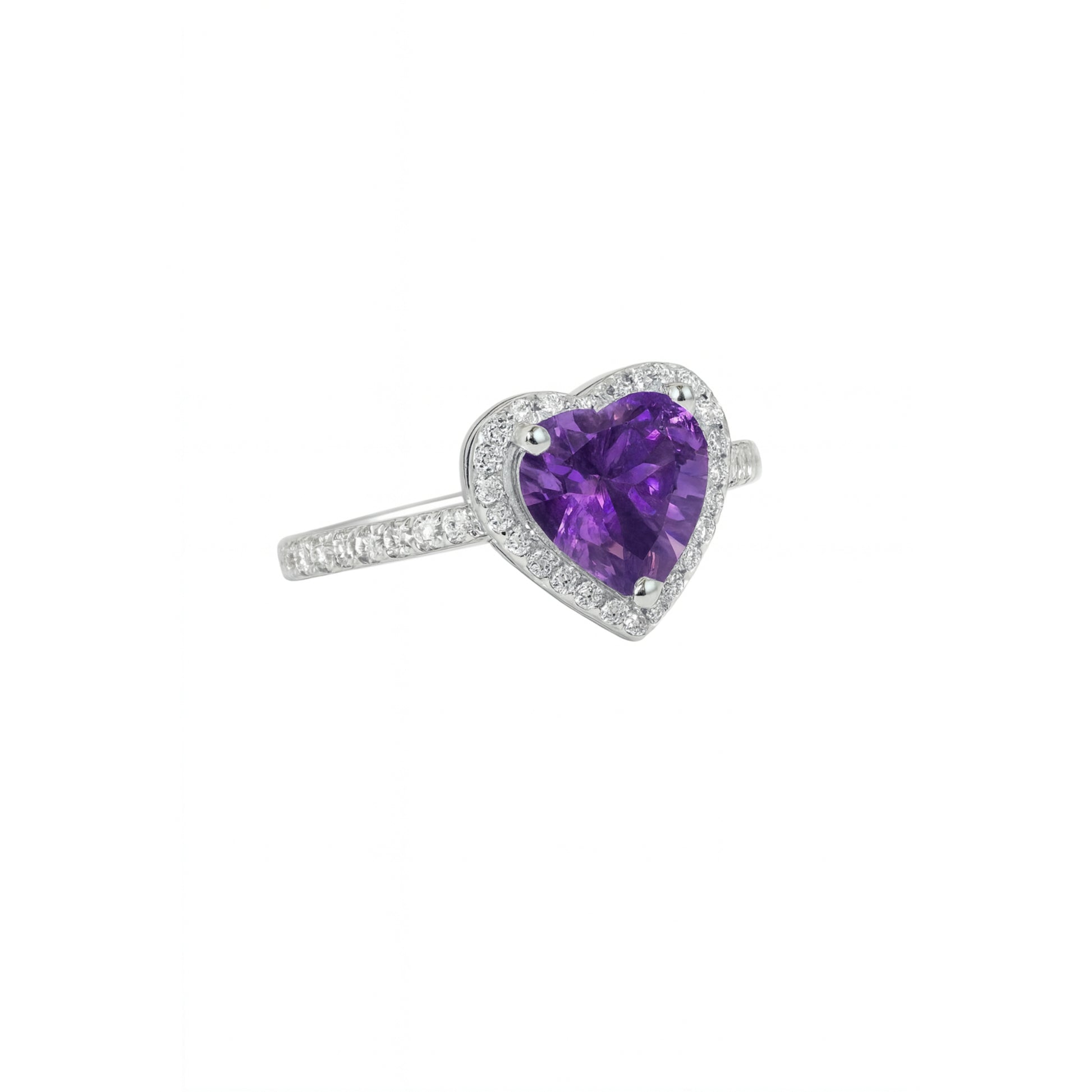 Anello Kate Cuore con Strass in Argento 925 - Les folies