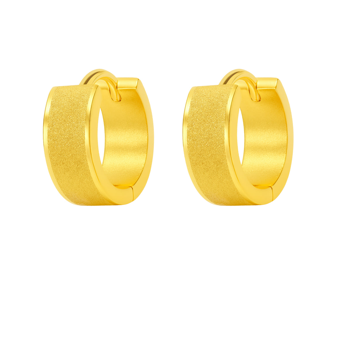 Coppia di Orecchini Cerchio in Acciaio Inox - Les Folies