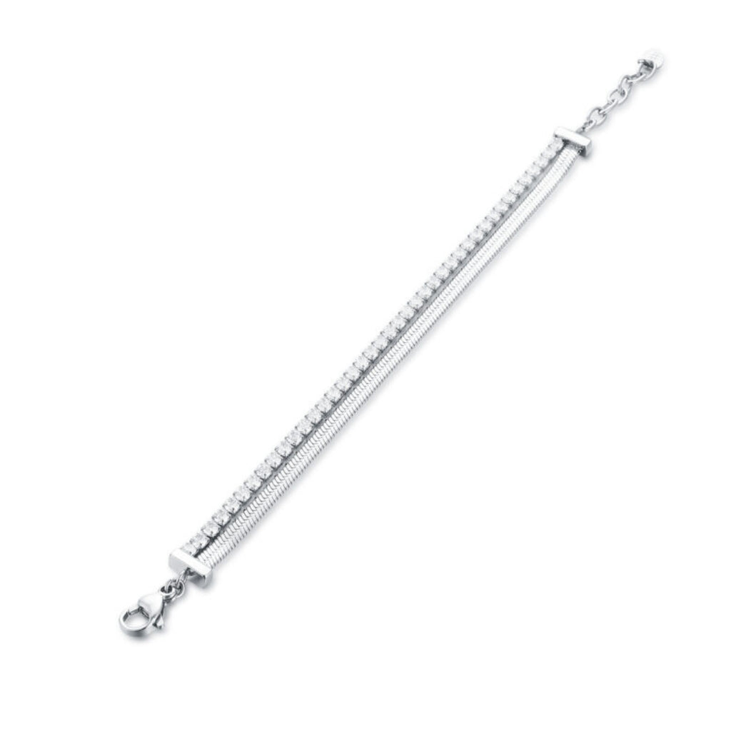 Bracciale Tennis Catena Sickle Acciaio Inox - Brand
