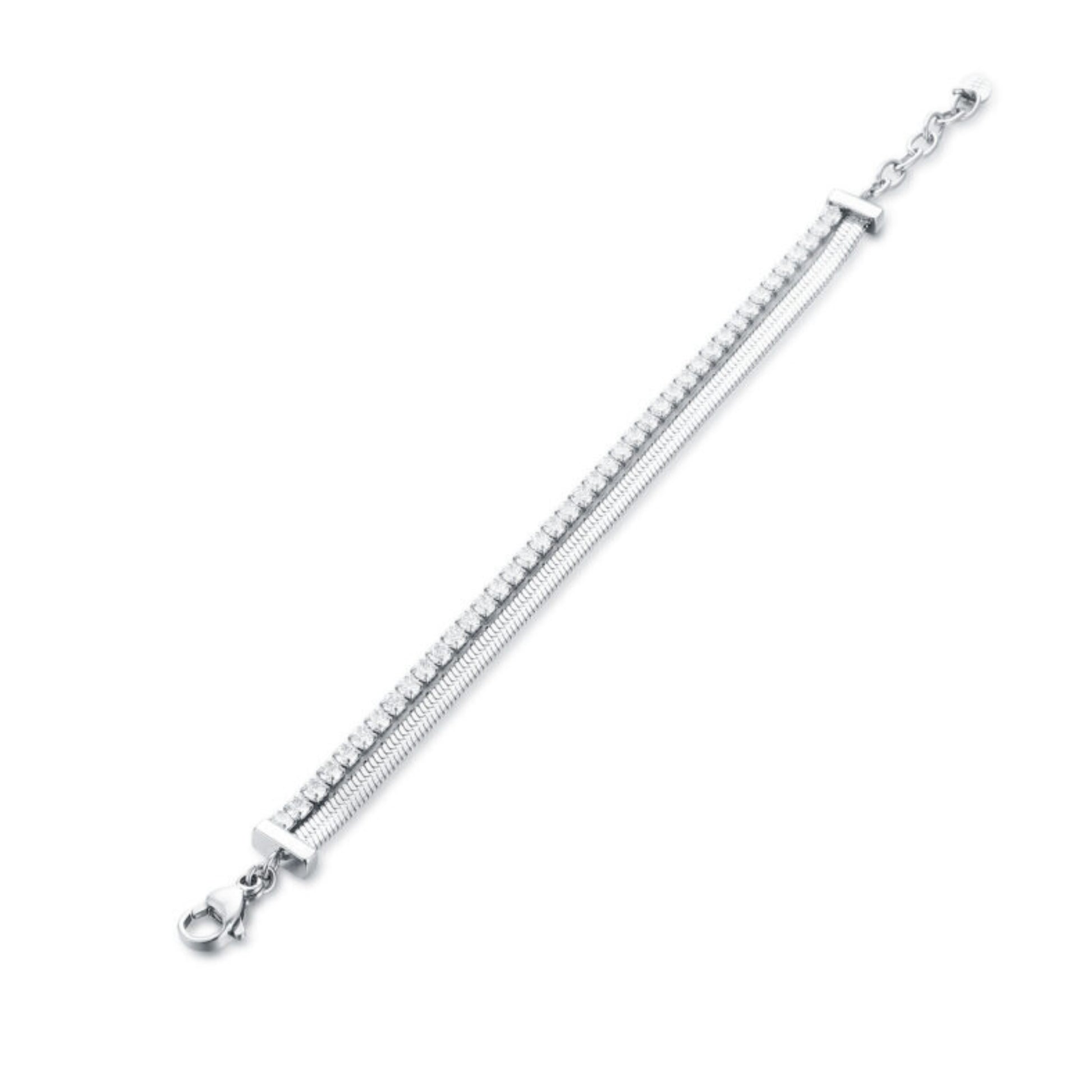 Bracciale Tennis Catena Sickle_AcciaioInox "BRAND"