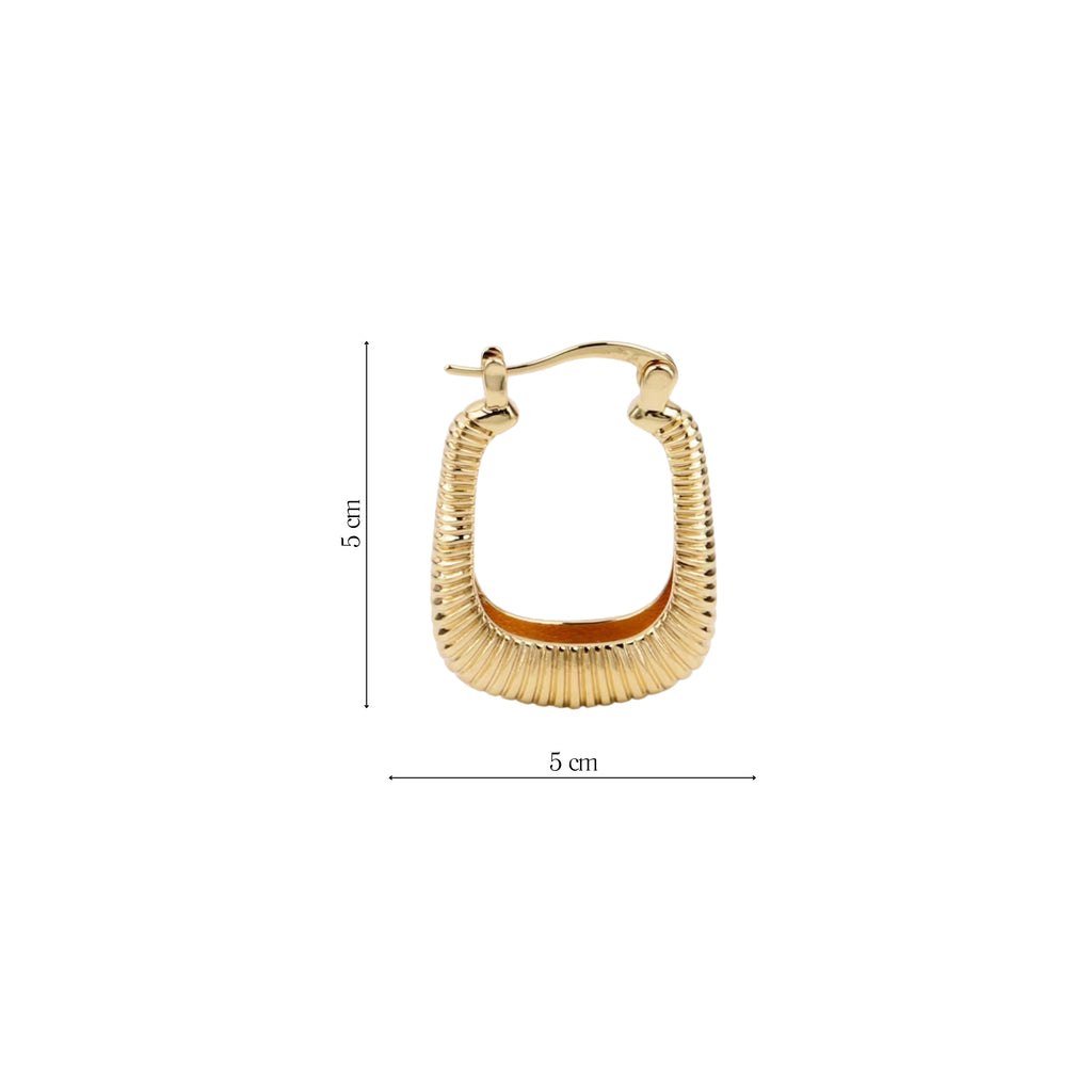 Pair of "BRAIDED" Stainless Steel Earrings