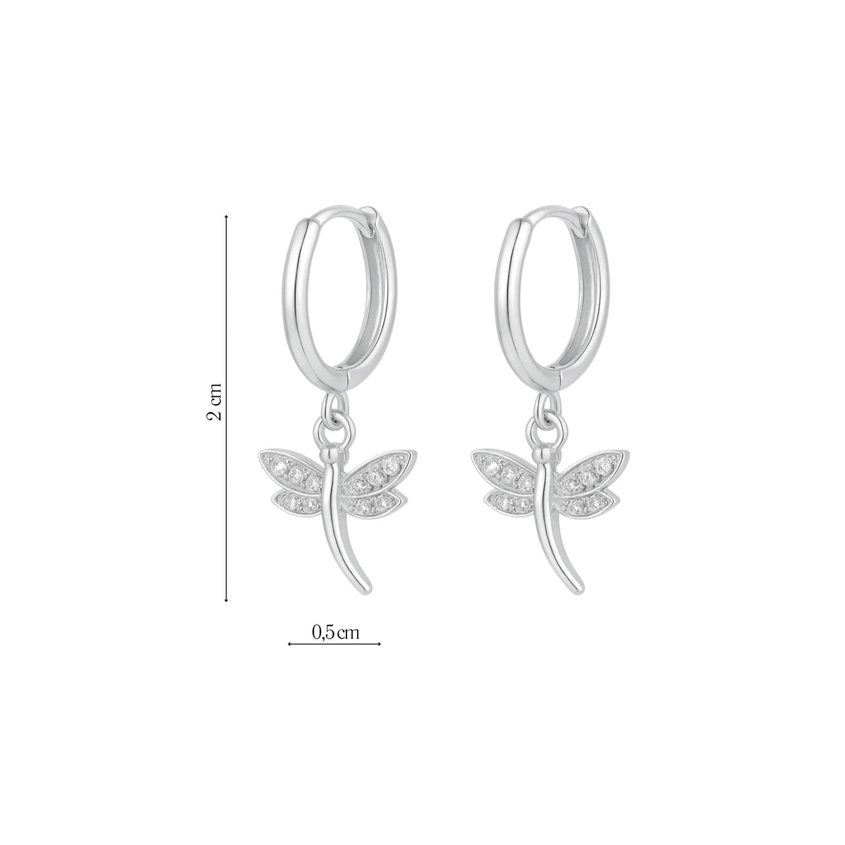 Coppia Di Orecchini_Argento 925 "LIBELLULA"
