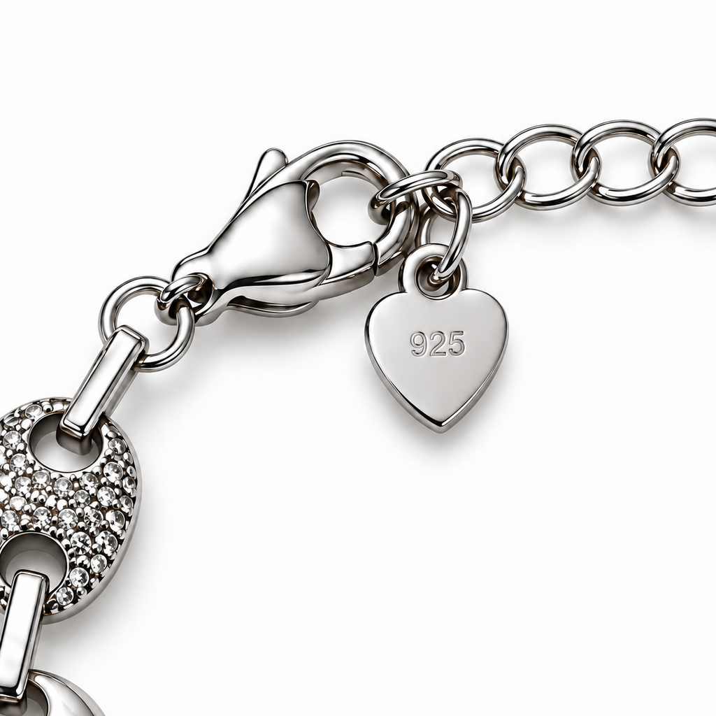 Bracciale con Linguette in Argento 925