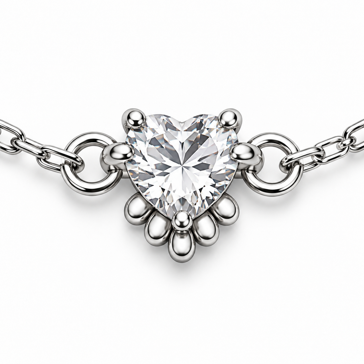Bracciale con Cuori in Argento 925