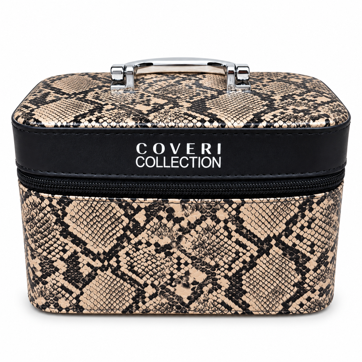 Set Regalo Donna Coveri con Sciarpa Fantasia e Beauty Case Animalier