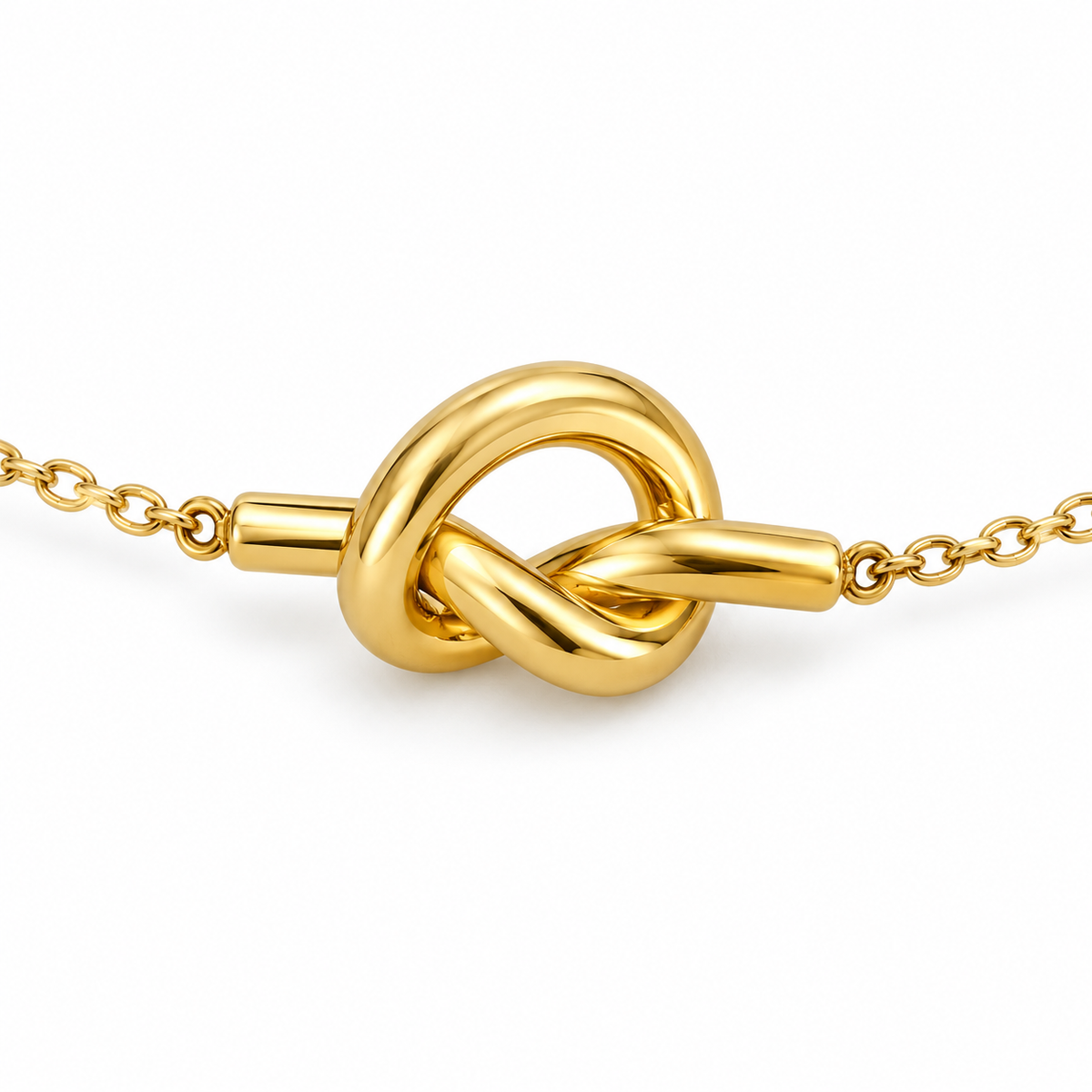 Bracciale nodo a catena in acciaio inox