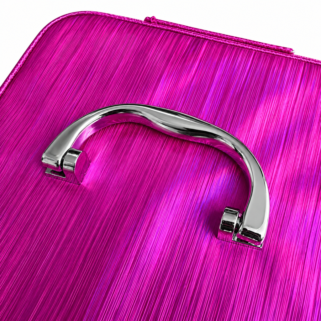 Set Regalo Donna Coveri con Sciarpone a Righe e Beauty Case Rigido Pied-de-Poule
