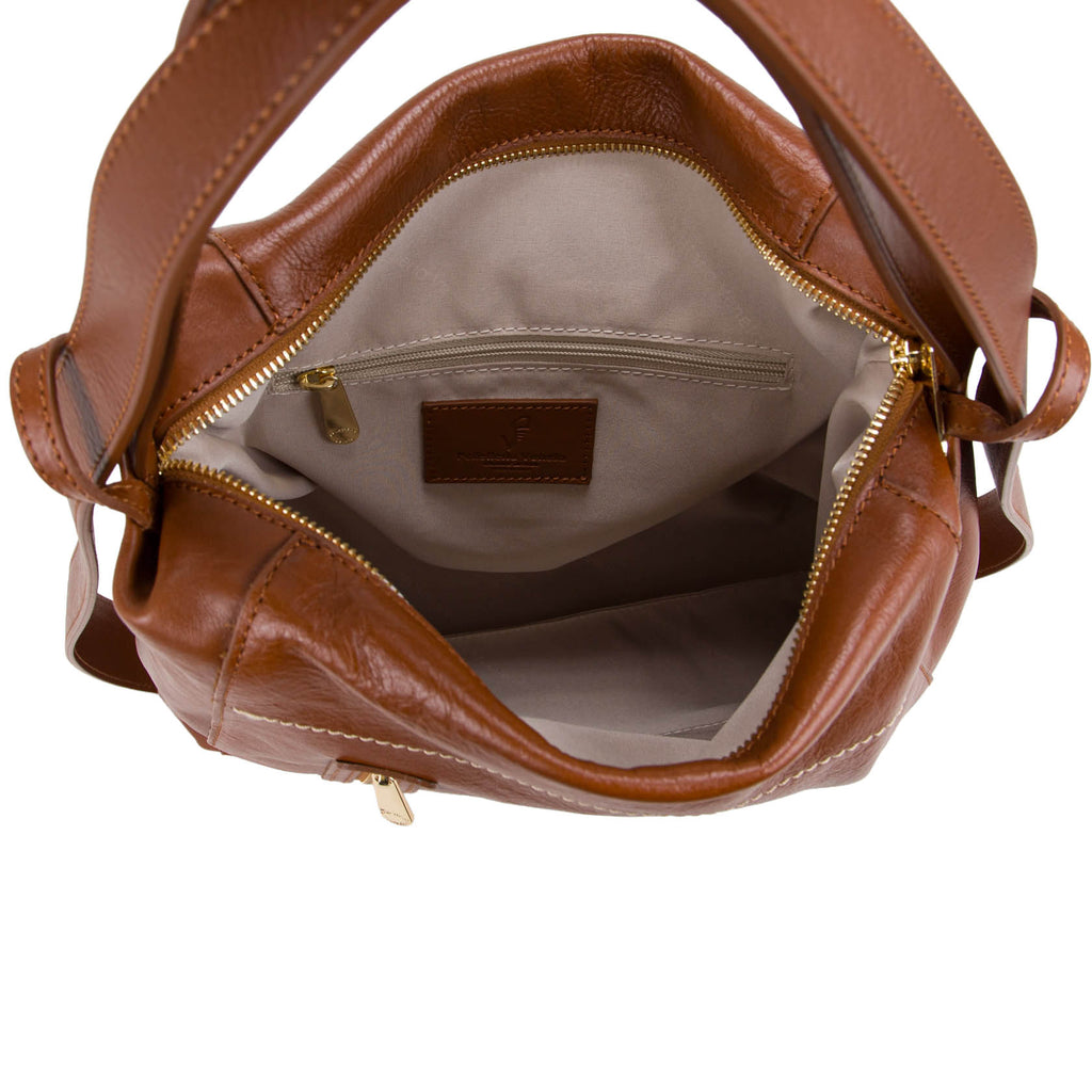 Borsa Zaino Pelletteria Veneta Bronzin in vera pelle