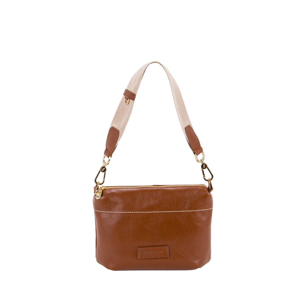 Borsa a tracolla mini Pelletteria Veneta Bronzin in vera pelle