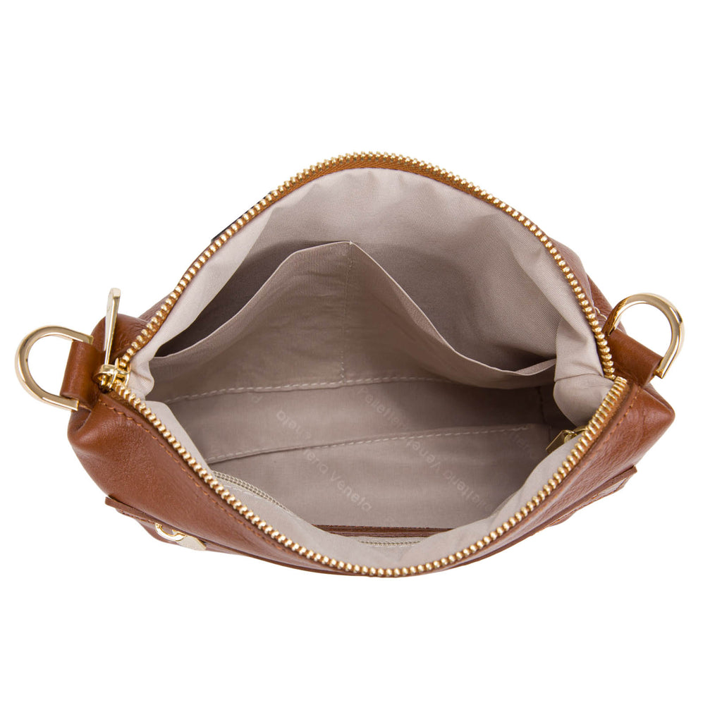 Borsa a tracolla mini Pelletteria Veneta Bronzin in vera pelle