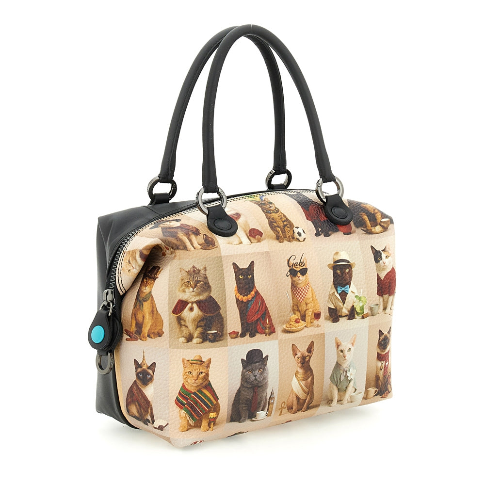 Borsa Gabs G3 PLUS Taglia M Worldwide Cats Beige