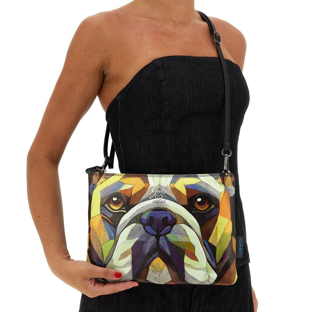 Borsa Gabs BEYONCE PET LOVERS Bulldog Taglia M in vera pelle