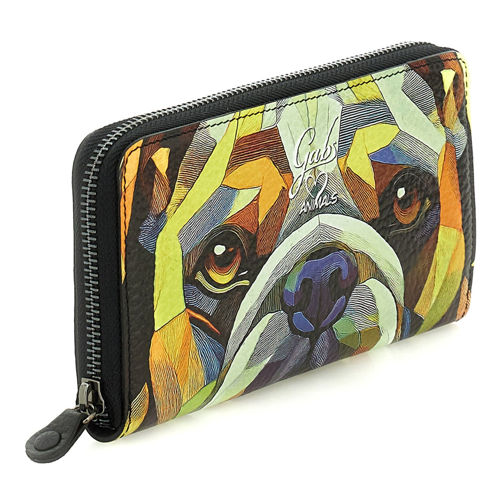 Portafoglio Gabs GMONEY17 Bulldog in vera pelle