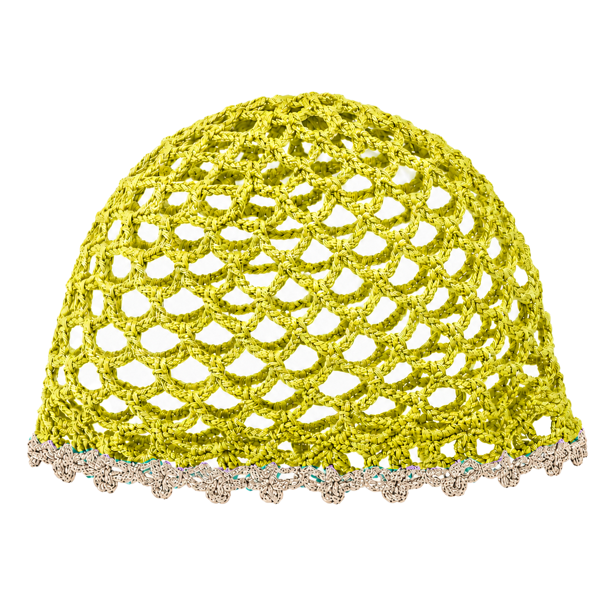 Mesh Hat Bicolore Bordino Oro Cappelli estivi Made in Italy - Les Folies
