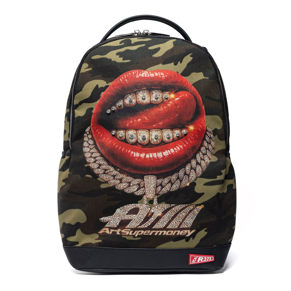 Zaino Grande Grillz Camo Collab. ArtSupermoney R372 Edizione Limitata