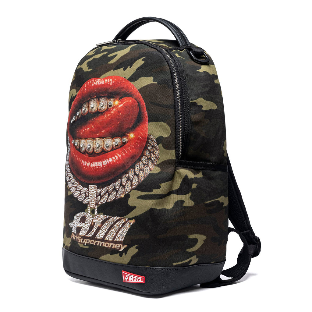 Zaino Grande Grillz Camo Collab. ArtSupermoney R372 Edizione Limitata