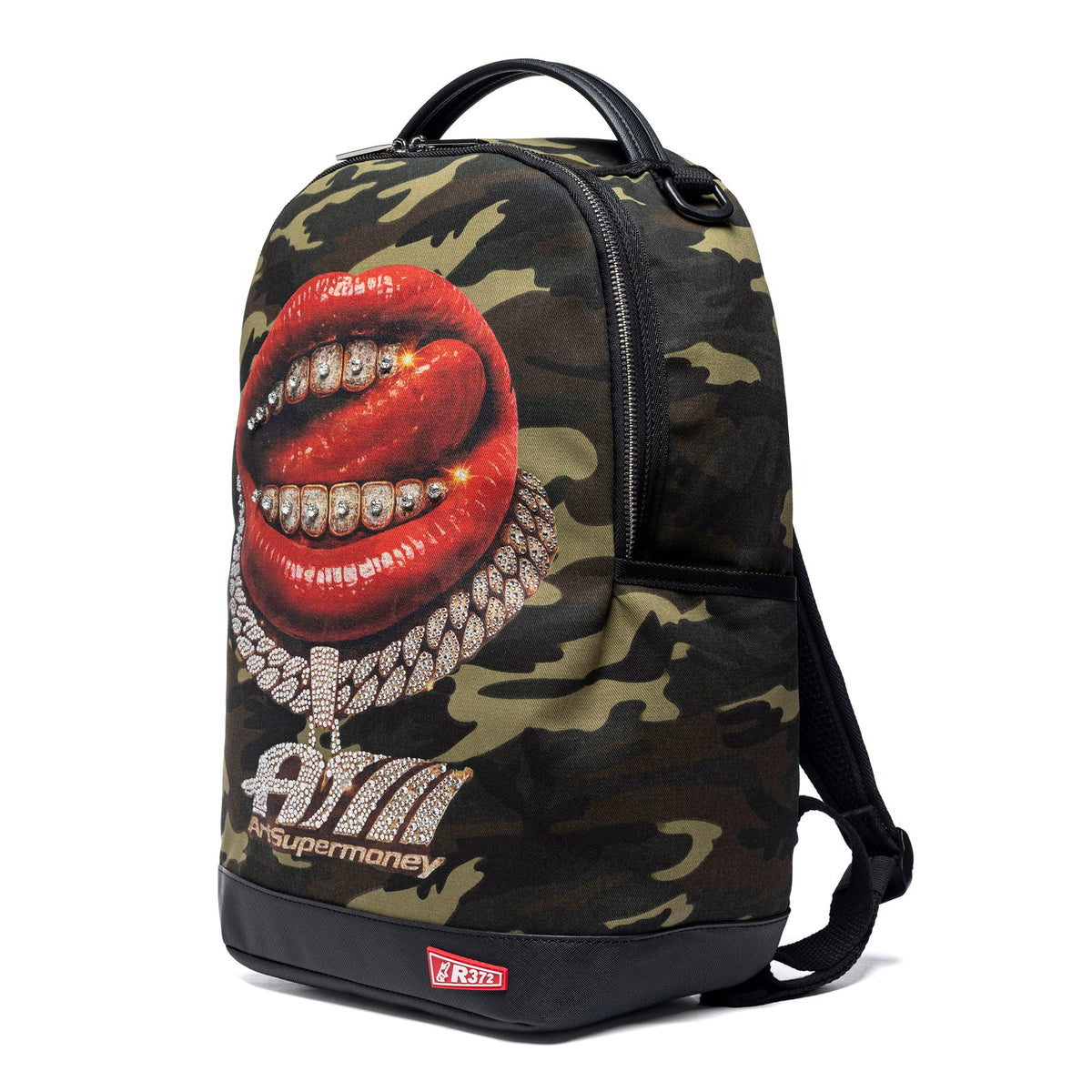 Zaino Grande Grillz Camo Collab. ArtSupermoney R372 Edizione Limitata