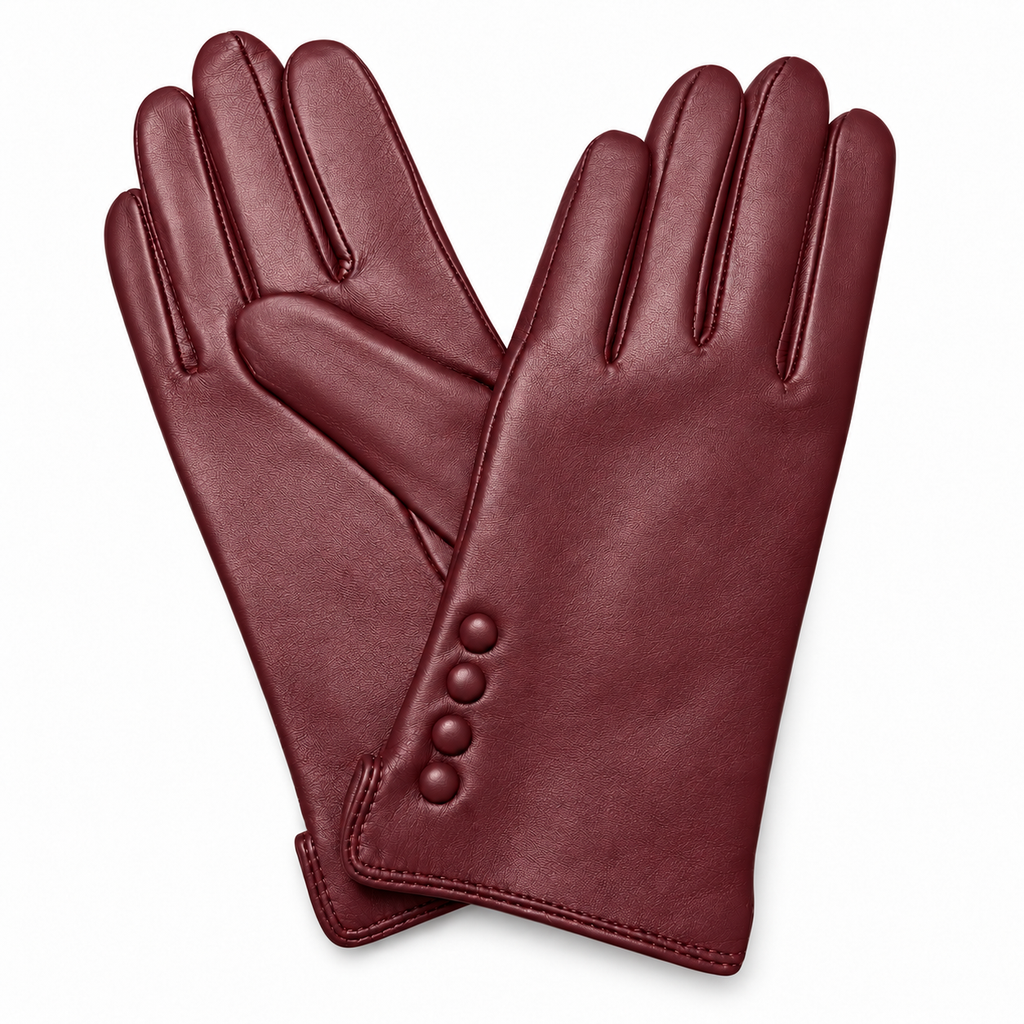 Guanti donna in vera pelle con bottoncini Pelletteria Veneta