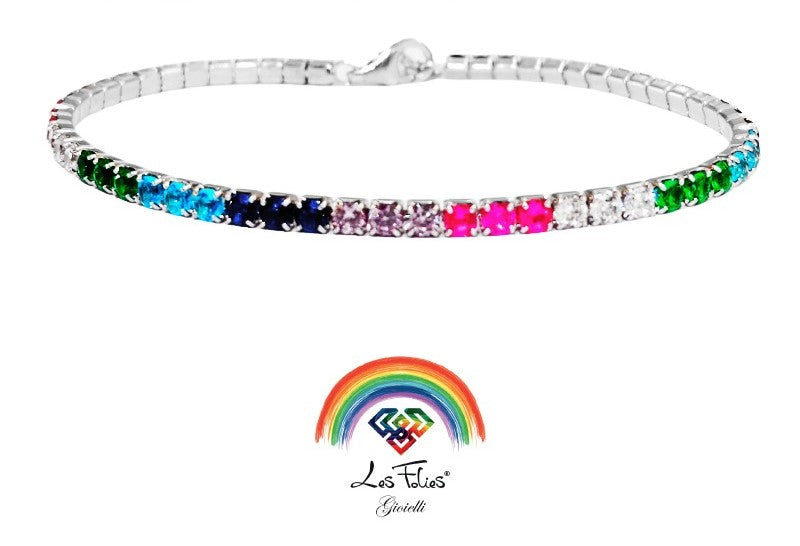 Tennis Multicolor in argento 925