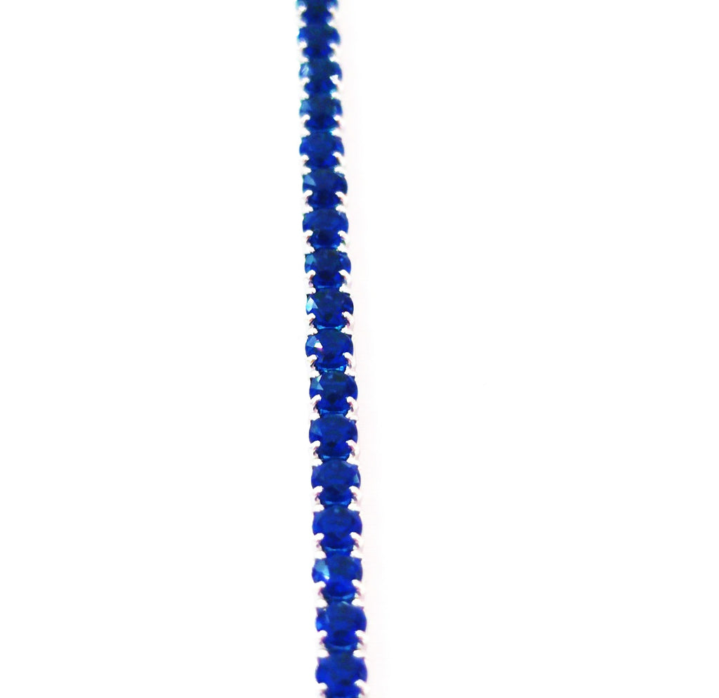 Bracciale tennis Blu in argento 925