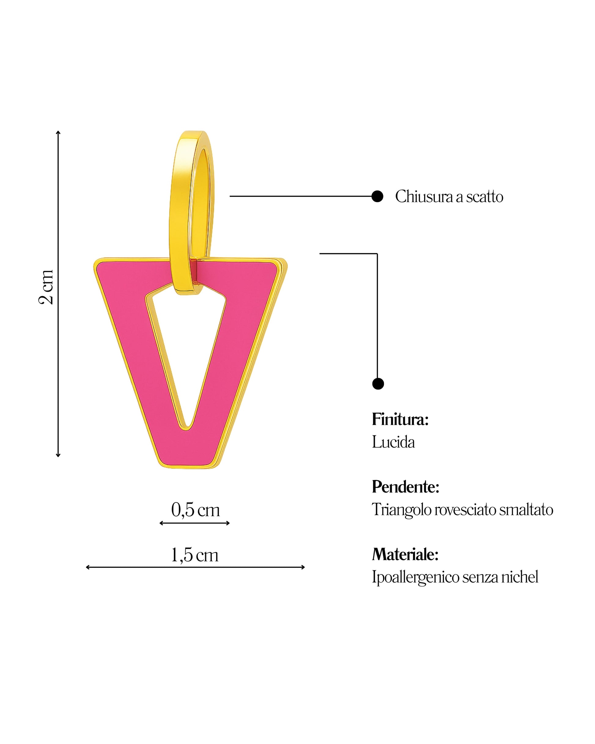Cerchietti Valentina mini fucsia