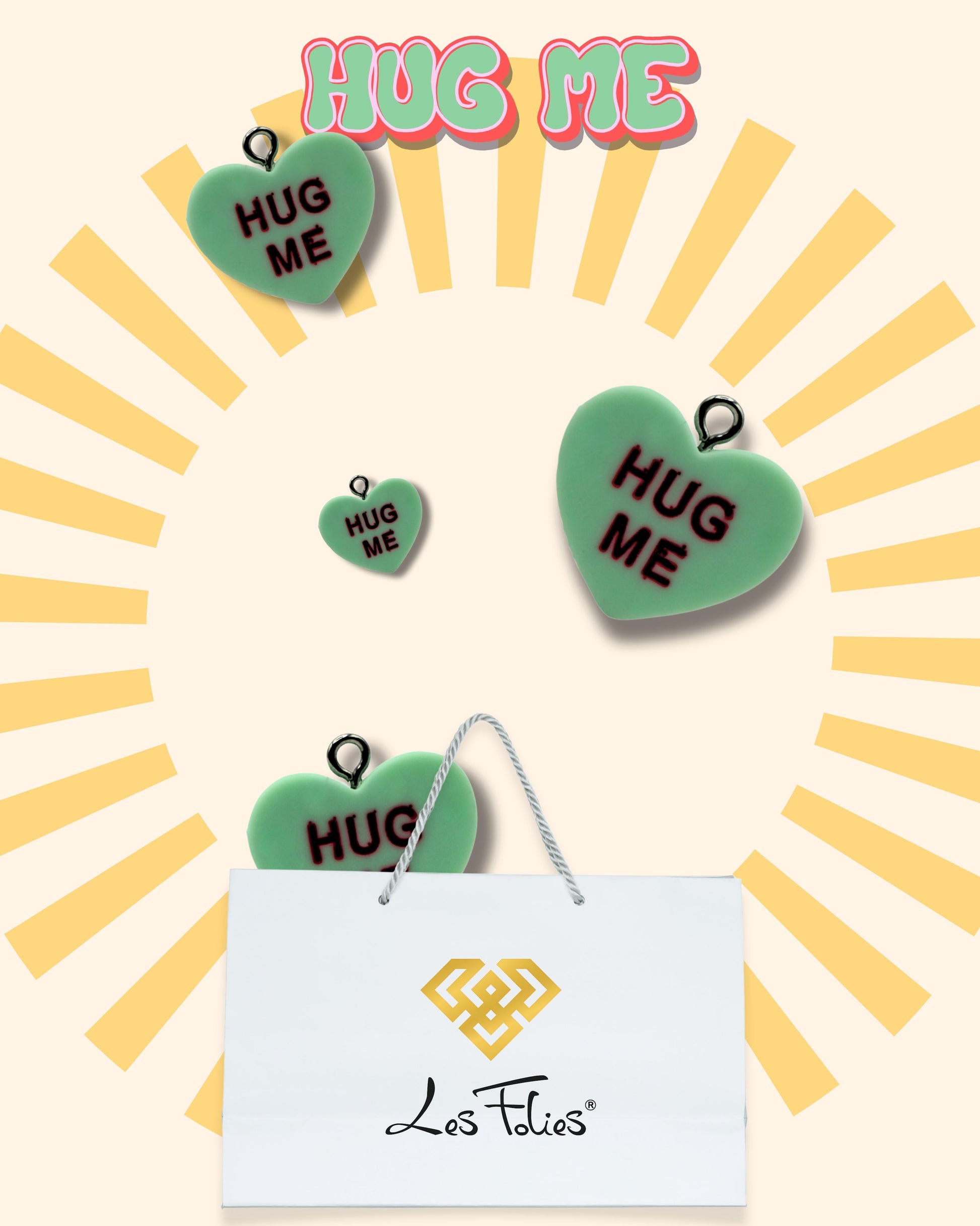 Charm Cuore "HUG ME"