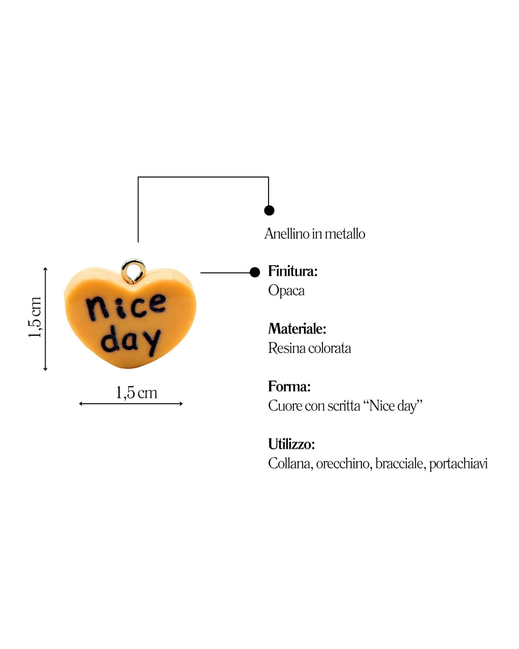 Charm Cuore "NICE DAY"