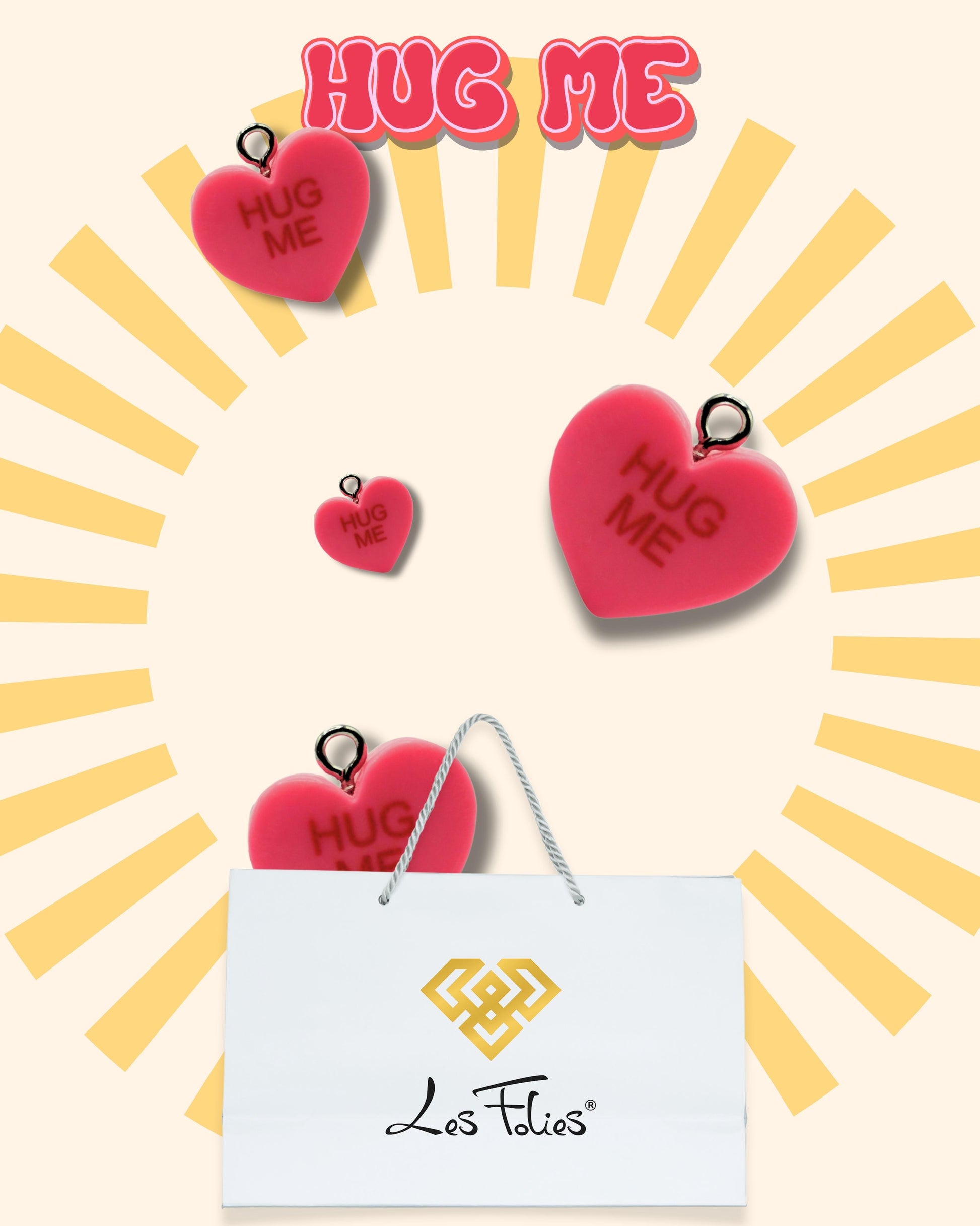 Charm Cuore "HUG ME"