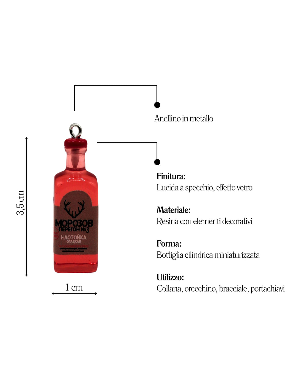 Charm Bottiglia "MOPO3OB"