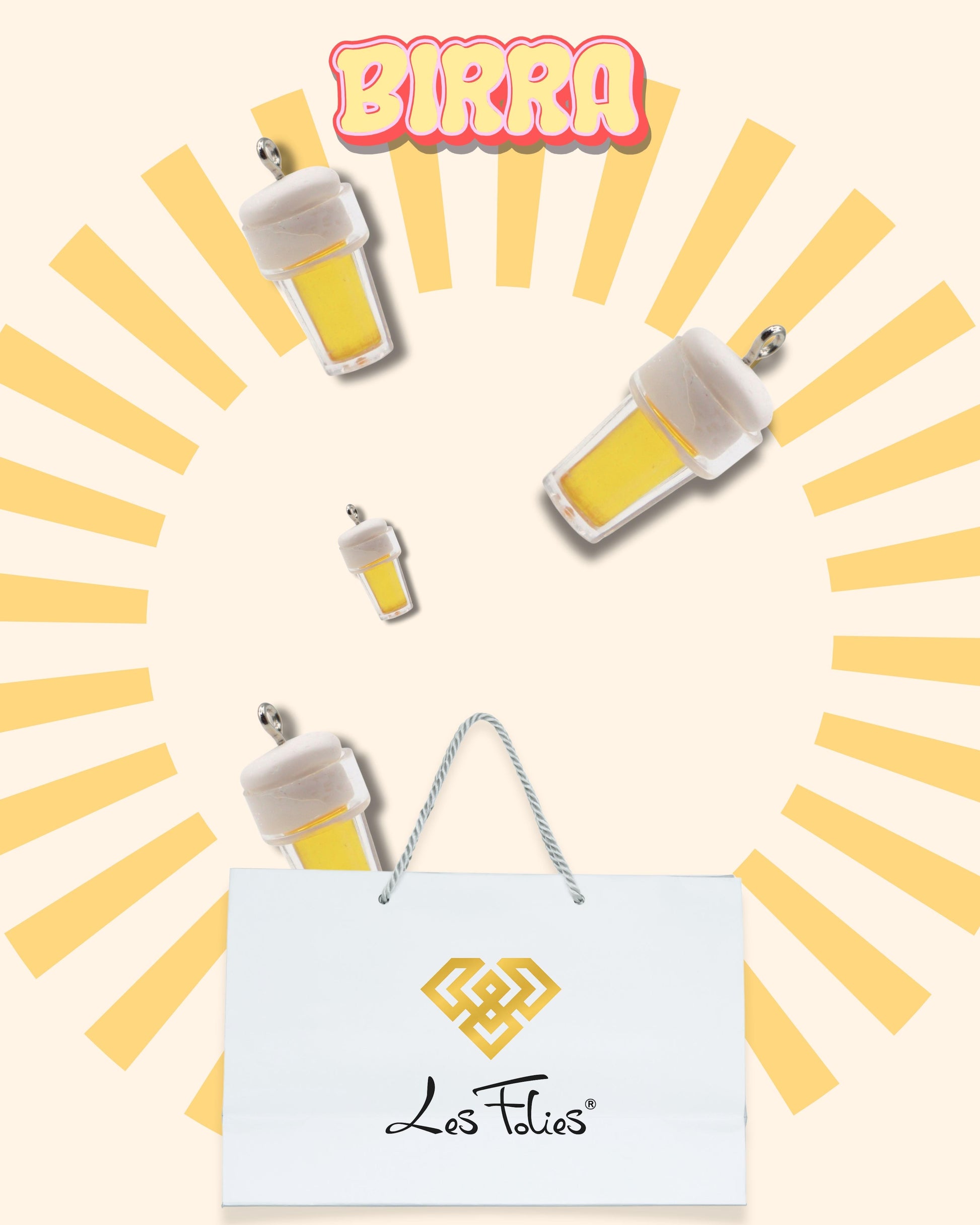 Charm Bicchiere "BIRRA"