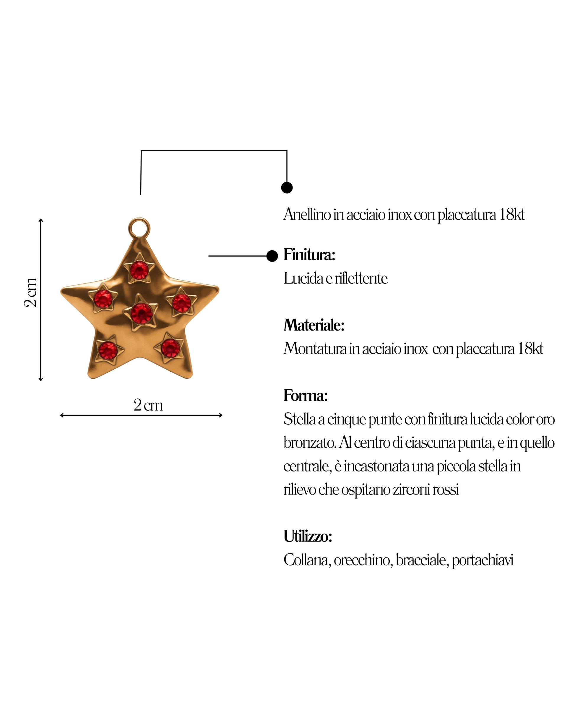 Charm Luce Rubino