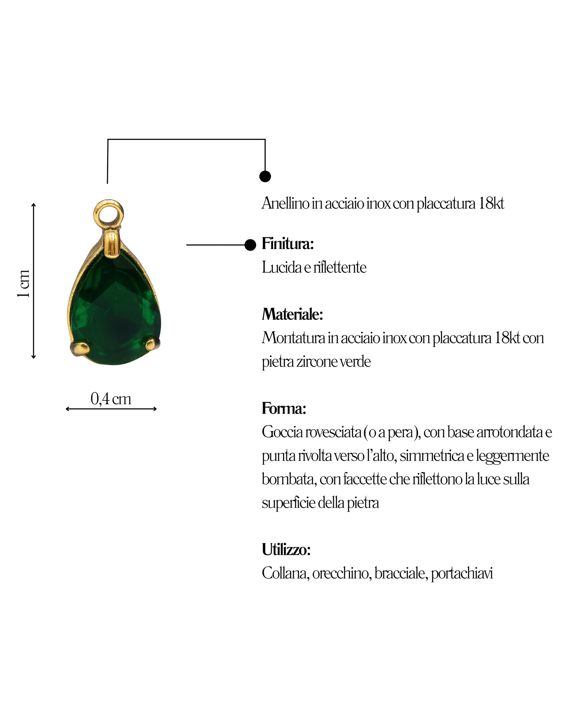 Charm Goccia