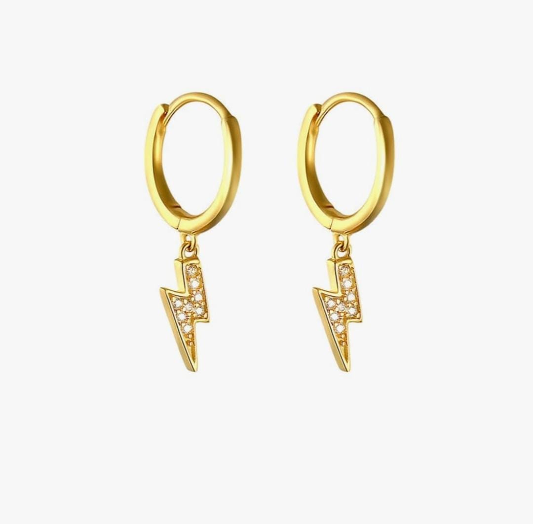 Singolo cerchietto in argento con fulmine