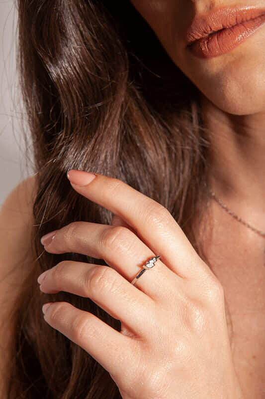 Anello Fulmine Cristalli in acciaio inox Shine - Brand Gioielli