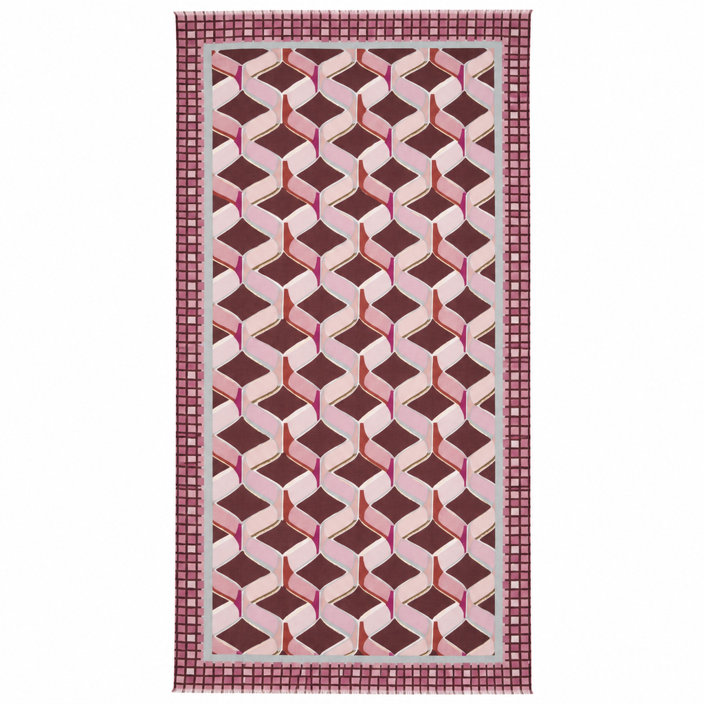 Sciarpa Optical Cube in Viscosa e Cotone 90 × 180 cm You B'jou by Barbieri