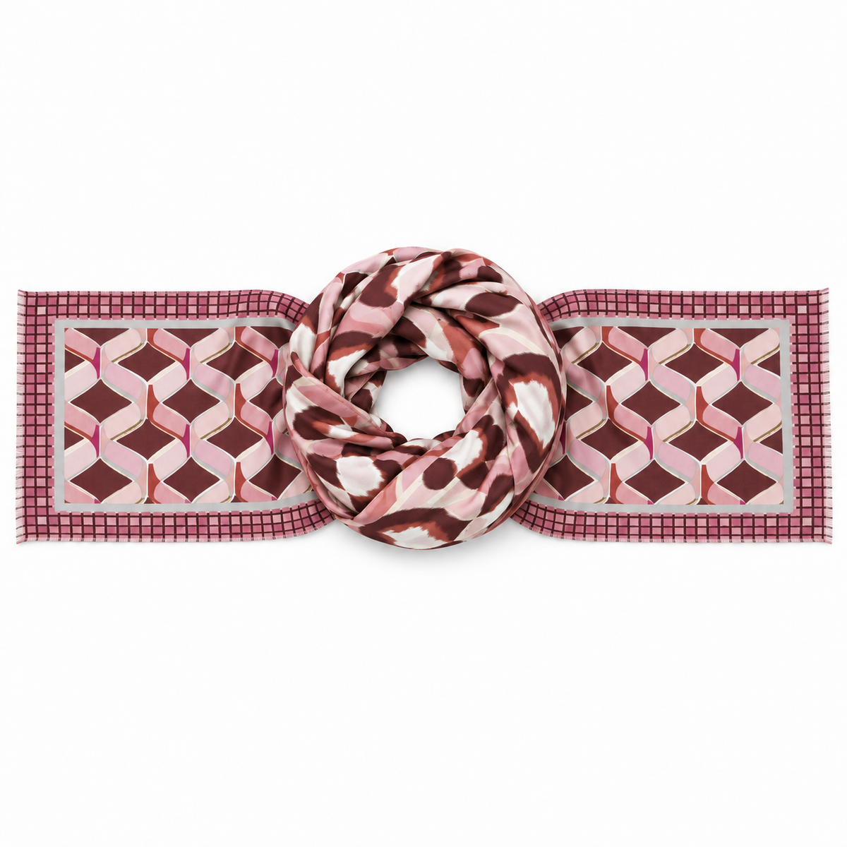 Sciarpa Optical Cube in Viscosa e Cotone 90 × 180 cm You B'jou by Barbieri