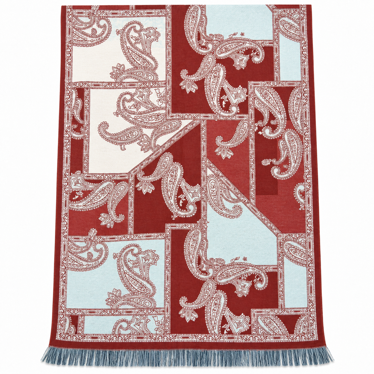 Sciarpa Donna Fantasia Paisley con Frange