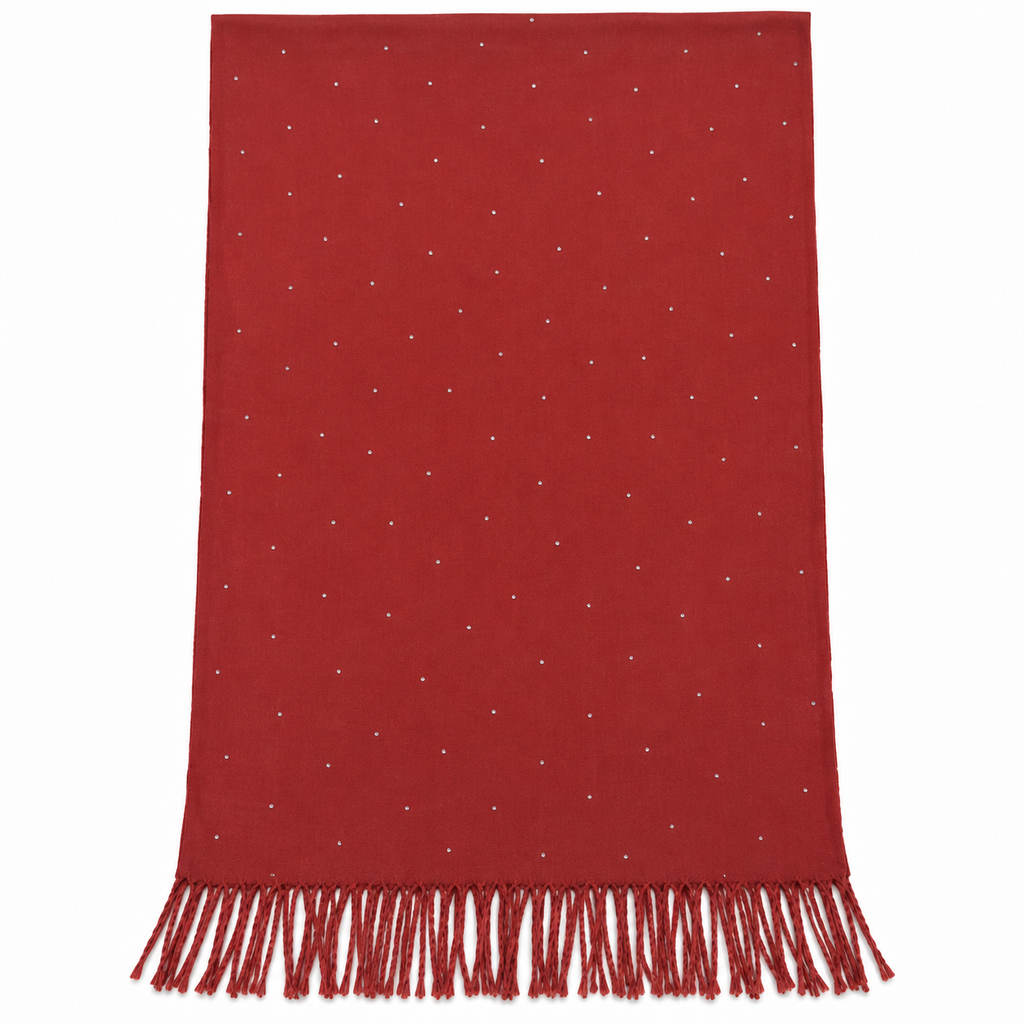 Sciarpa Donna con Punti Luce e Frange