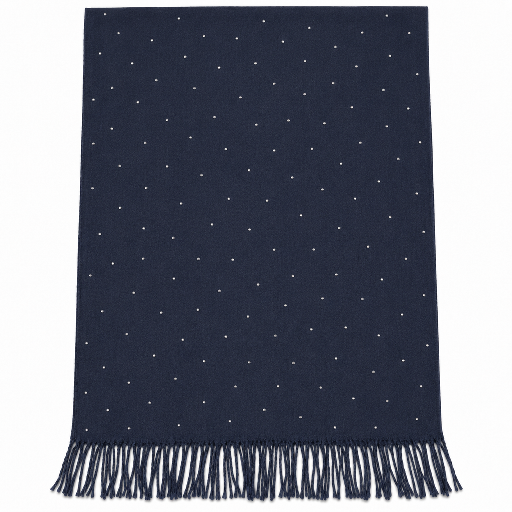 Sciarpa Donna con Punti Luce e Frange